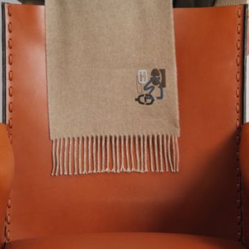Recto-Verso PM H Puzzle scarf - Beige | Hermès Mainland China